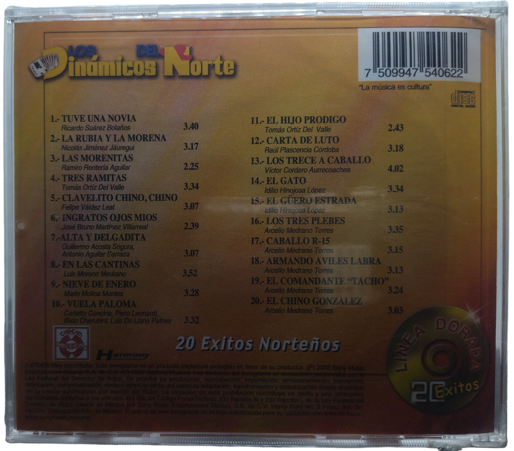 Los Dinamicos Del Norte - 20 Exitos Norteños