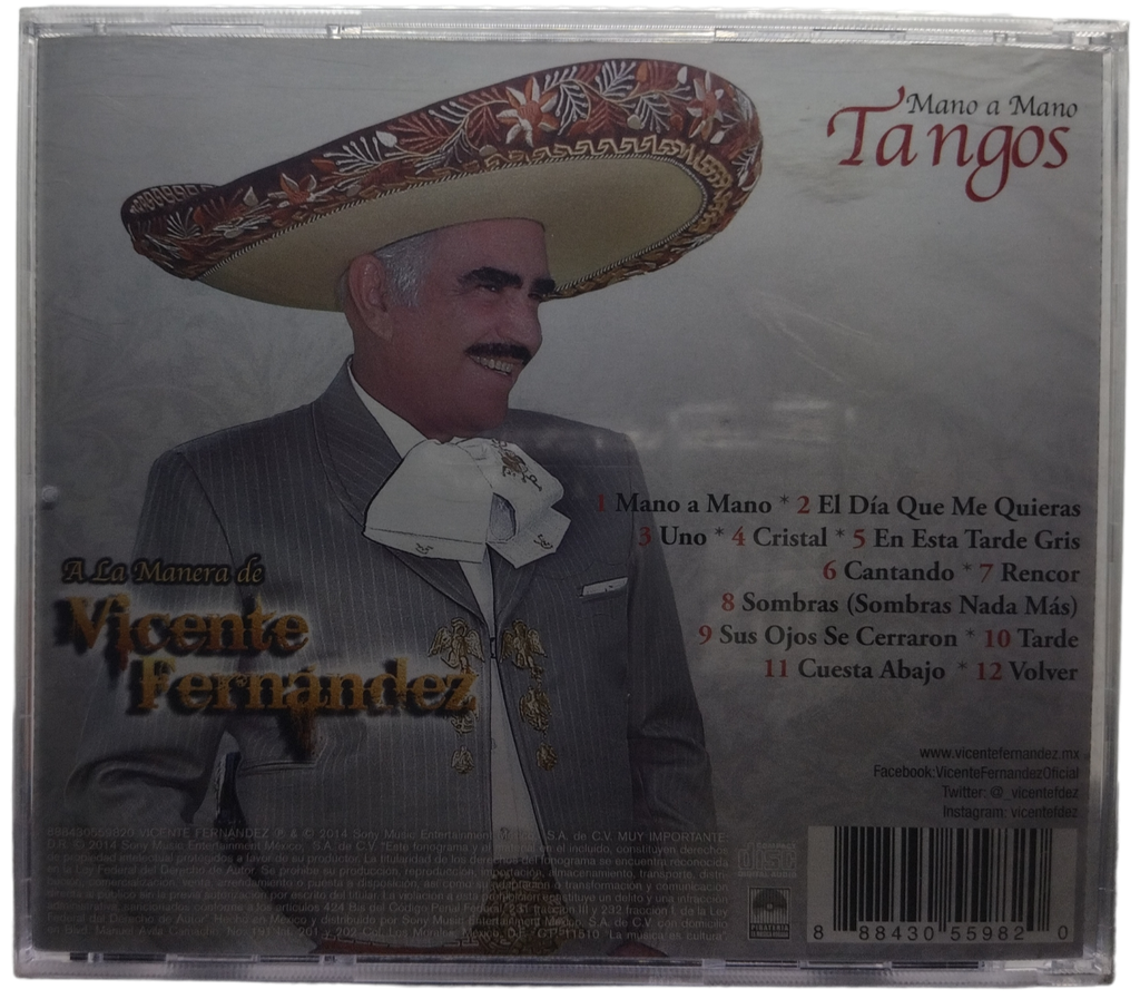 Vicente Fernandez - Mano A Mano Tangos