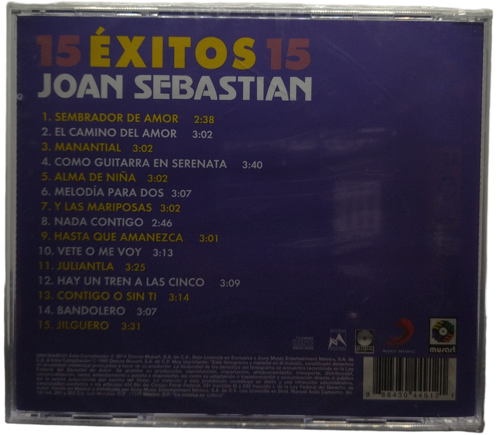 Joan Sebastian - 15 Exitos 15