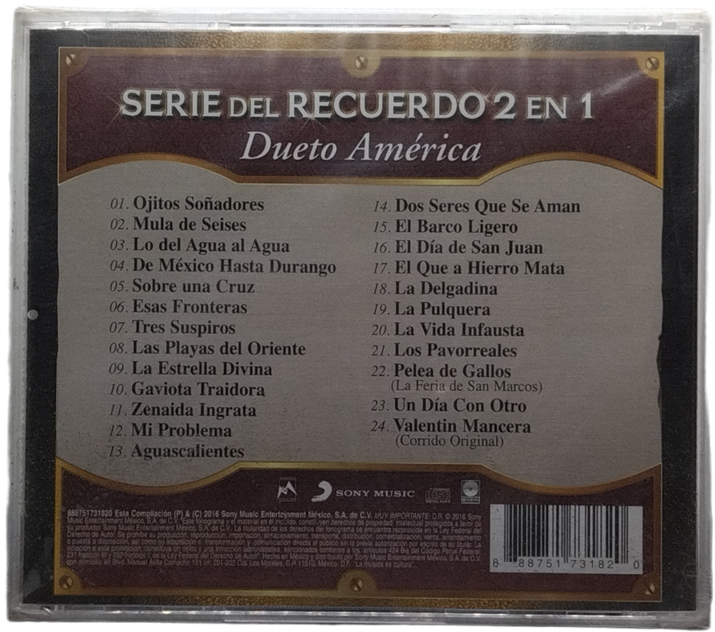 Dueto America - Serie Del Recuerdo