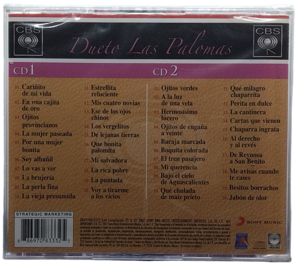 Dueto Las Palomas - La Gran Coleccion 60 Aniversario