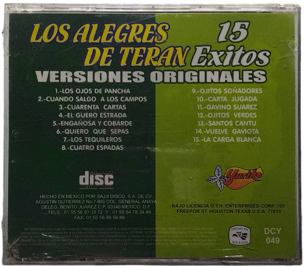 Los Alegres De Teran - 15 Exitos