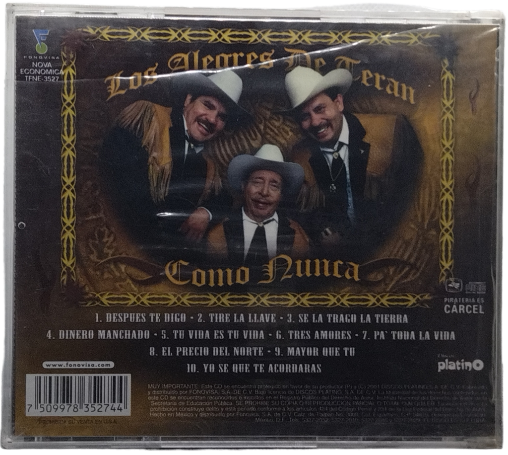 Los Alegres De Teran - Como Nunca