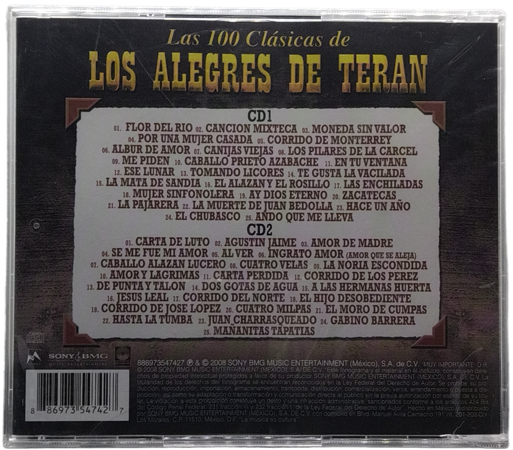 Los Alegres De Teran - Las 100 Clasicas Vol. 1