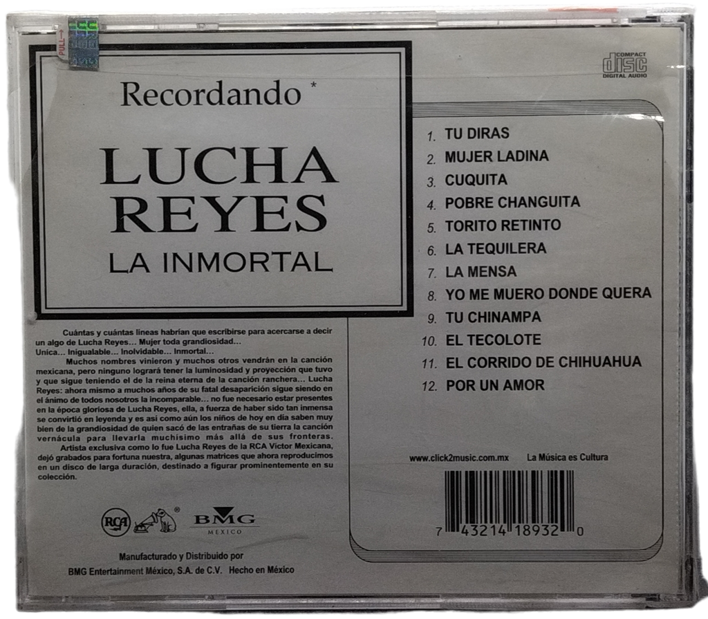Lucha Reyes - Recordando La Inmortal