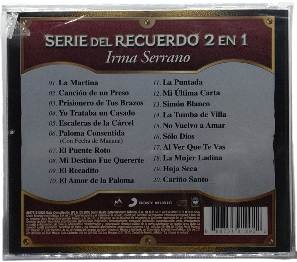 Irma Serrano - Serie Del Recuerdo