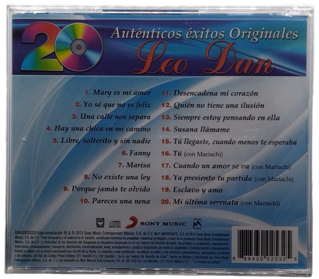 Leo Dan - 20 Autenticos Exitos Originales