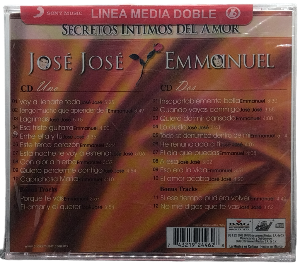 Emmanuel / Jose Jose - Secretos Intimos Del Amor