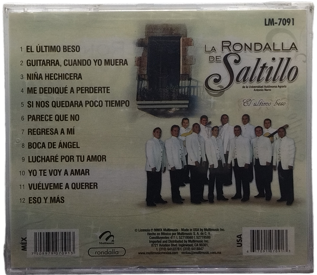 La Rondalla De Saltillo - El Ultimo Beso