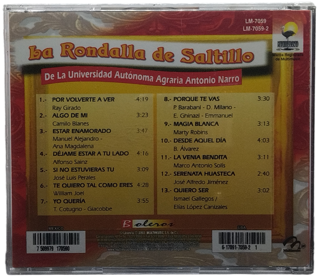 La Rondalla De Saltillo - Por Volverte A Ver