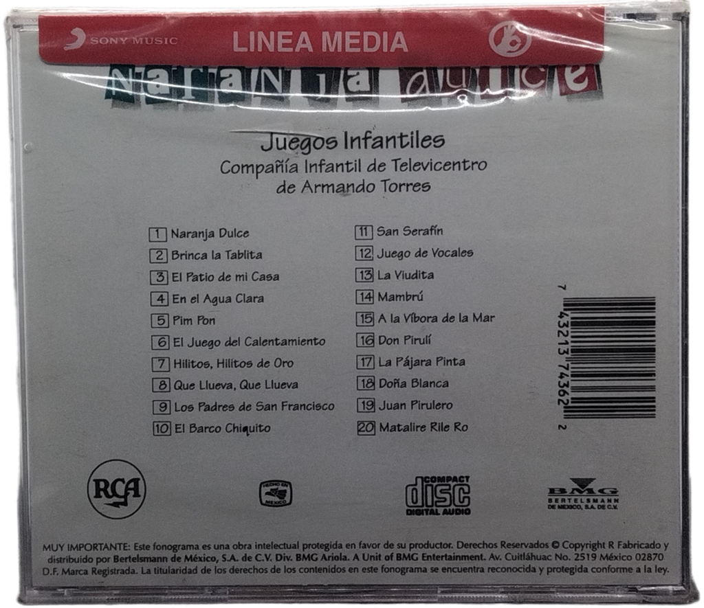 Compañia Infantil De Televicentro - Naranja Dulce Juegos Infantiles