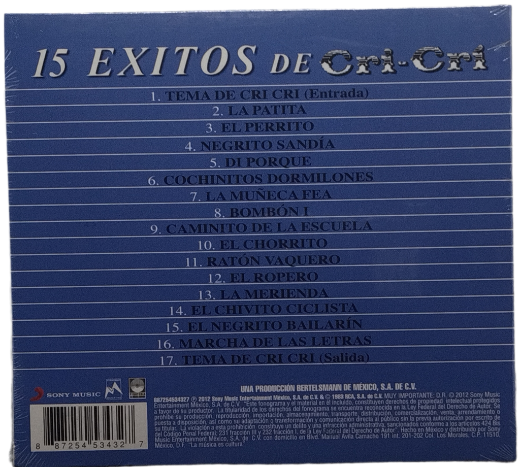 Cri Cri - 15 Exitos De
