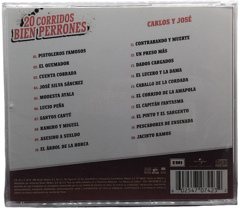 Carlos Y Jose - 20 Corridos Bien Perrones