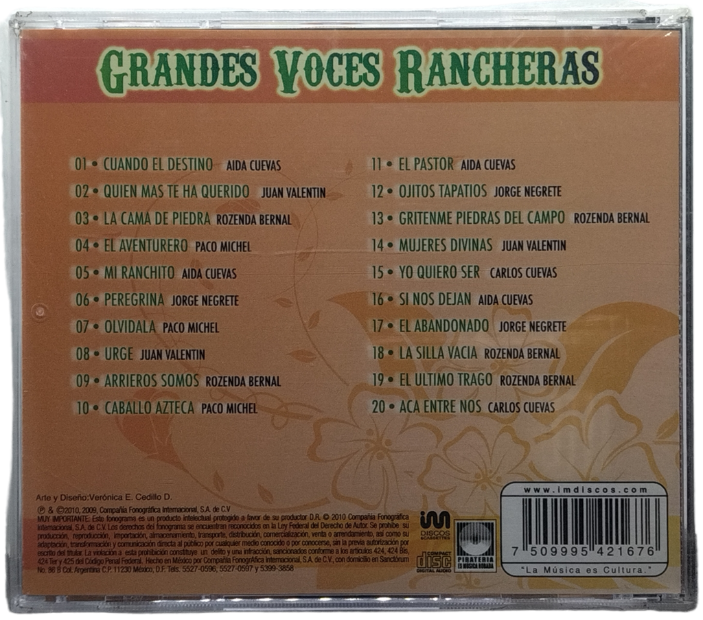 Varios - Grandes Voces Rancheras