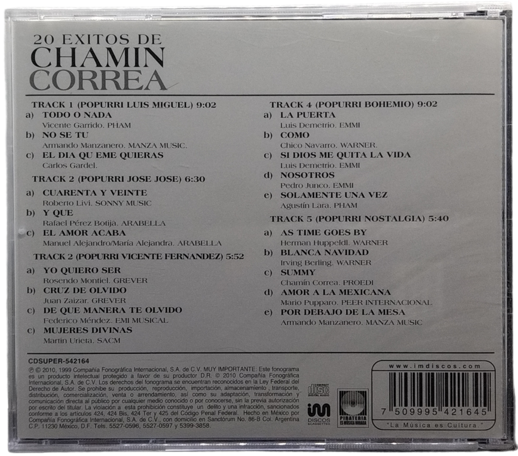 Chamin Correa - 20 Exitos