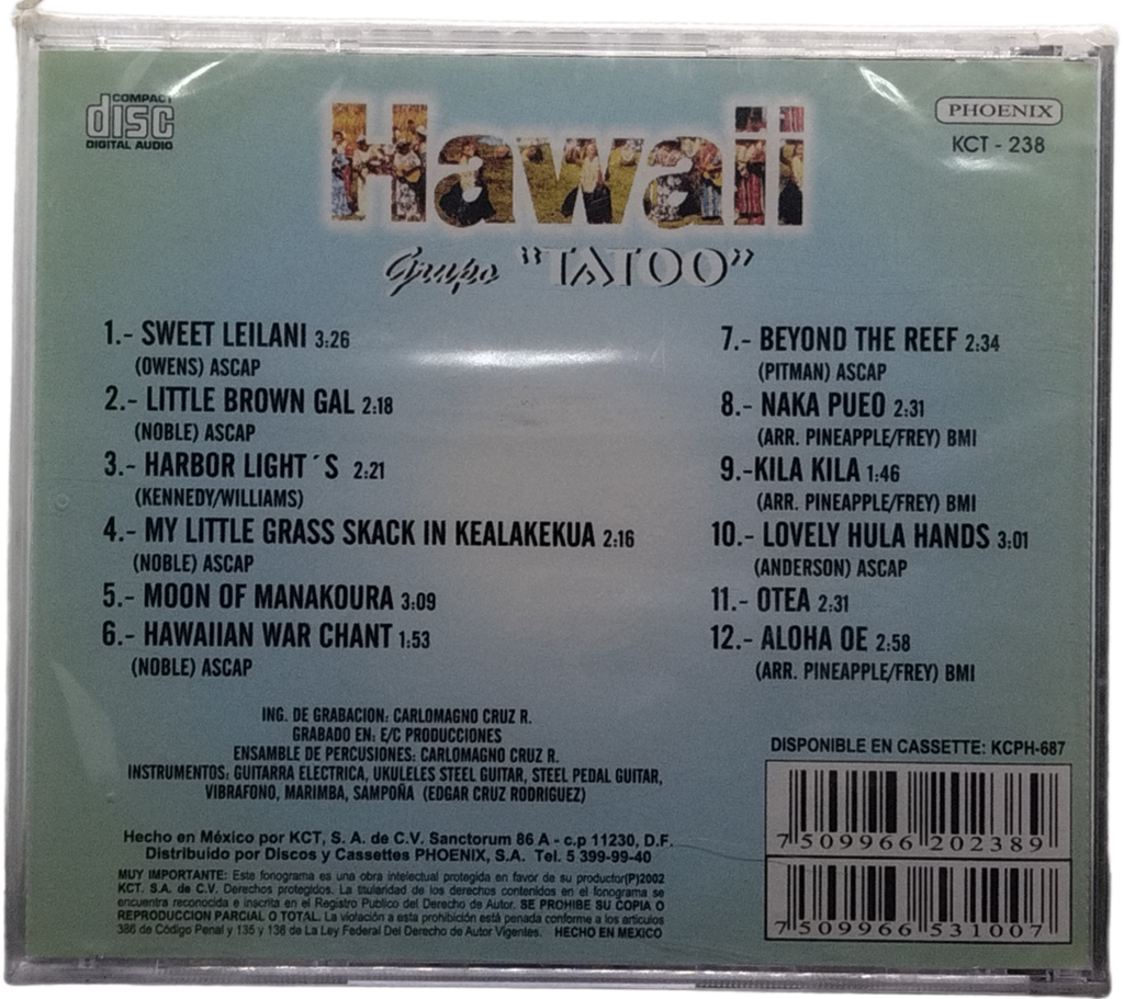 Grupo Tatoo - Hawaii