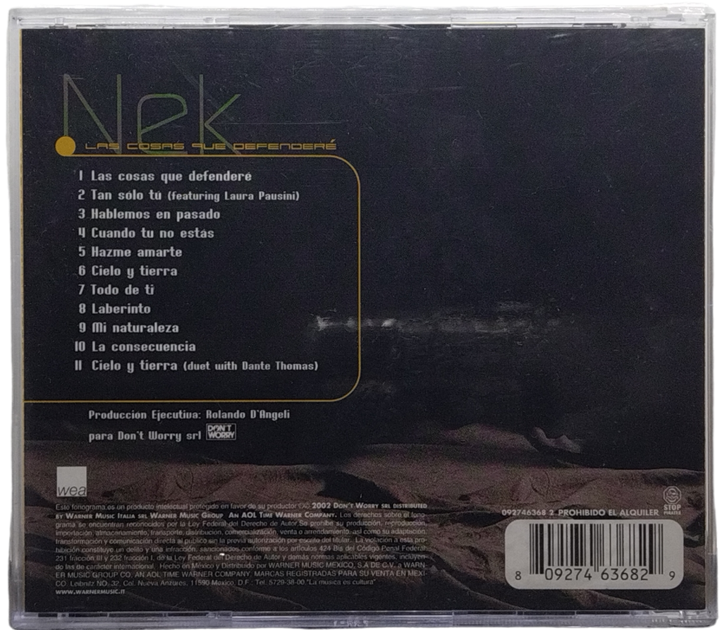Nek - Las Cosas Que Defendere