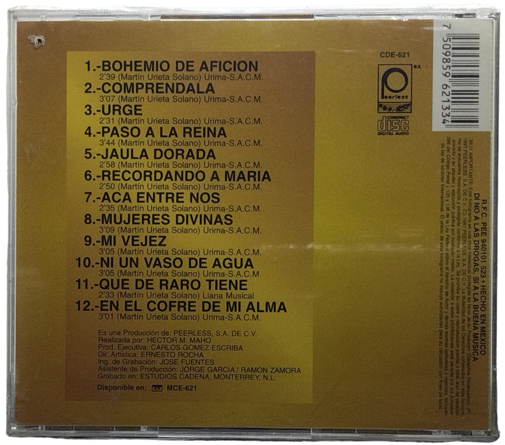 Los Astros De Linares - 12 Exitos De Oro De Martin Urieta