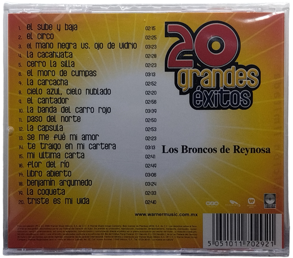 Los Broncos De Reynosa - 20 Grandes Exitos