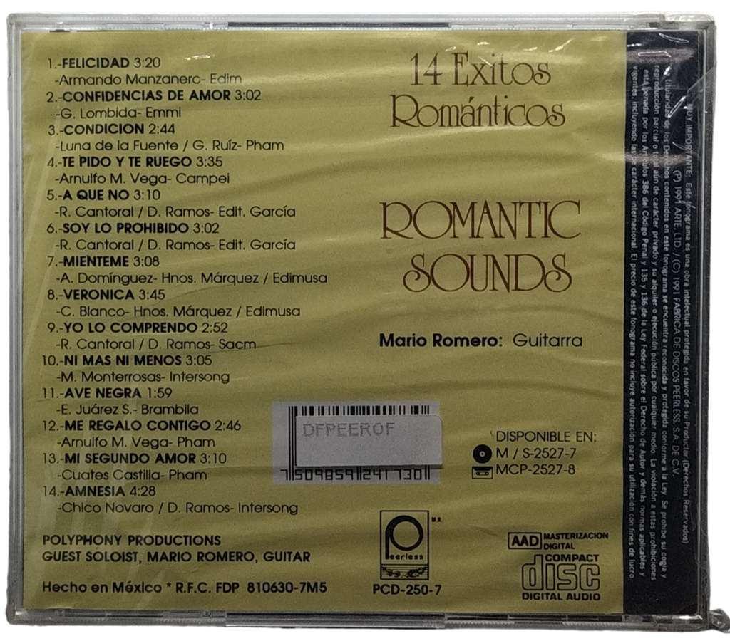 Mario Romero - Guitarra 14 Exitos Romanticos