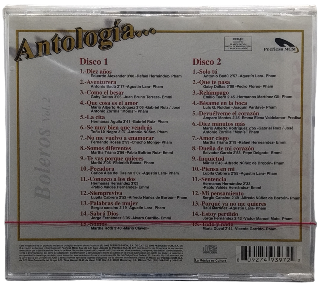 Varios - Antologia Boleros Vol. 2