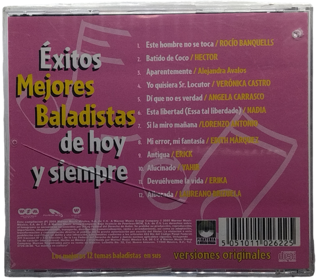 Varios - Exitos Mejores Baladistas De Hoy Y Siempre
