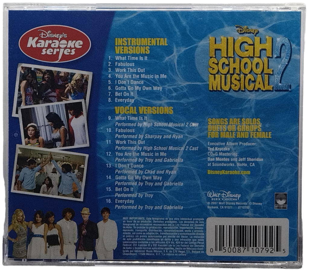 Varios - High School Musical 2 Karaoke Series