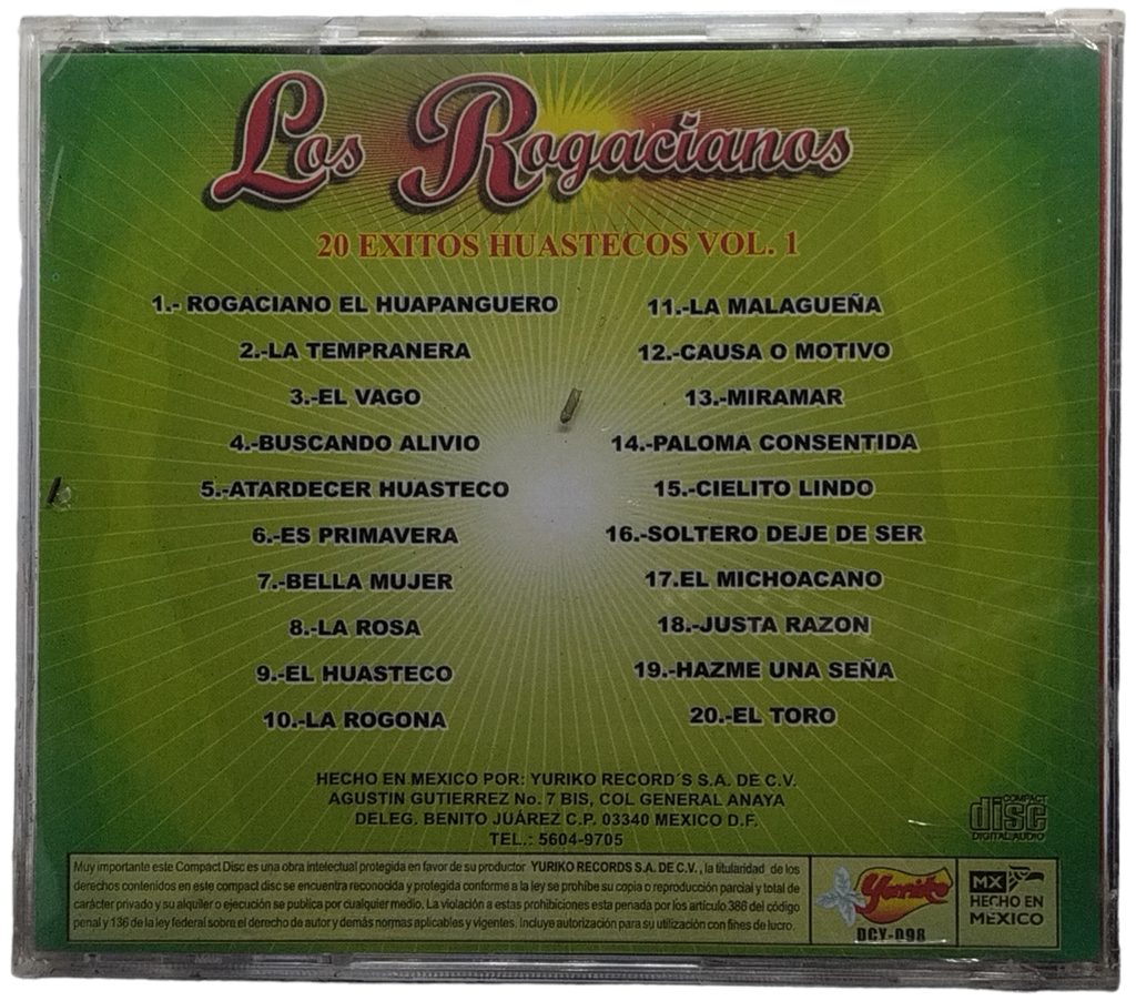 Los Rogacianos - Vol. 1 20 Exitos Huastecos