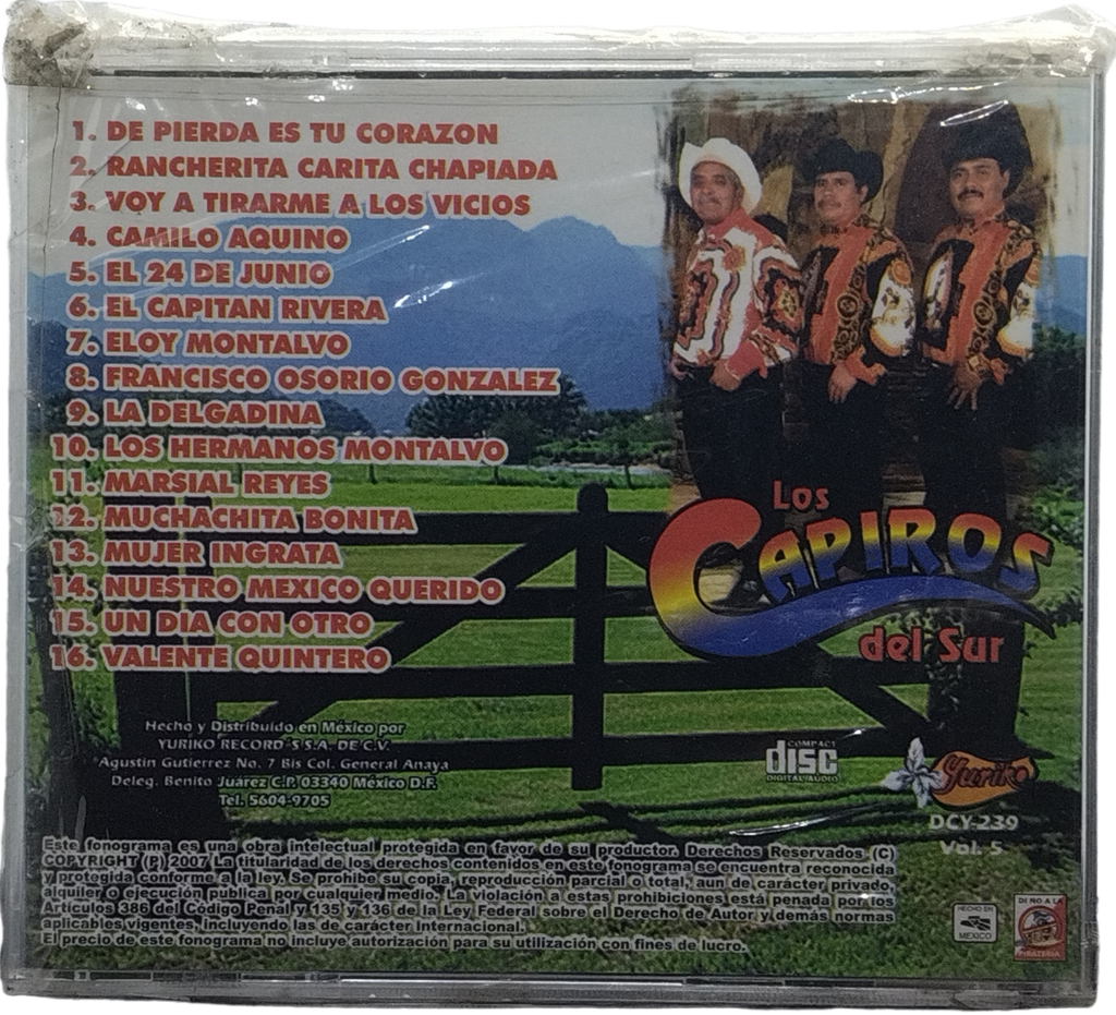 Los Capiros Del Sur - De Piedra Es Tu Corazon