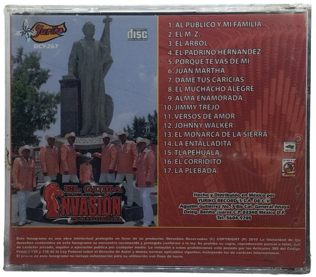 El Guma Y Su Grupo Invasion Norteña - El Publico Y Mi Familia