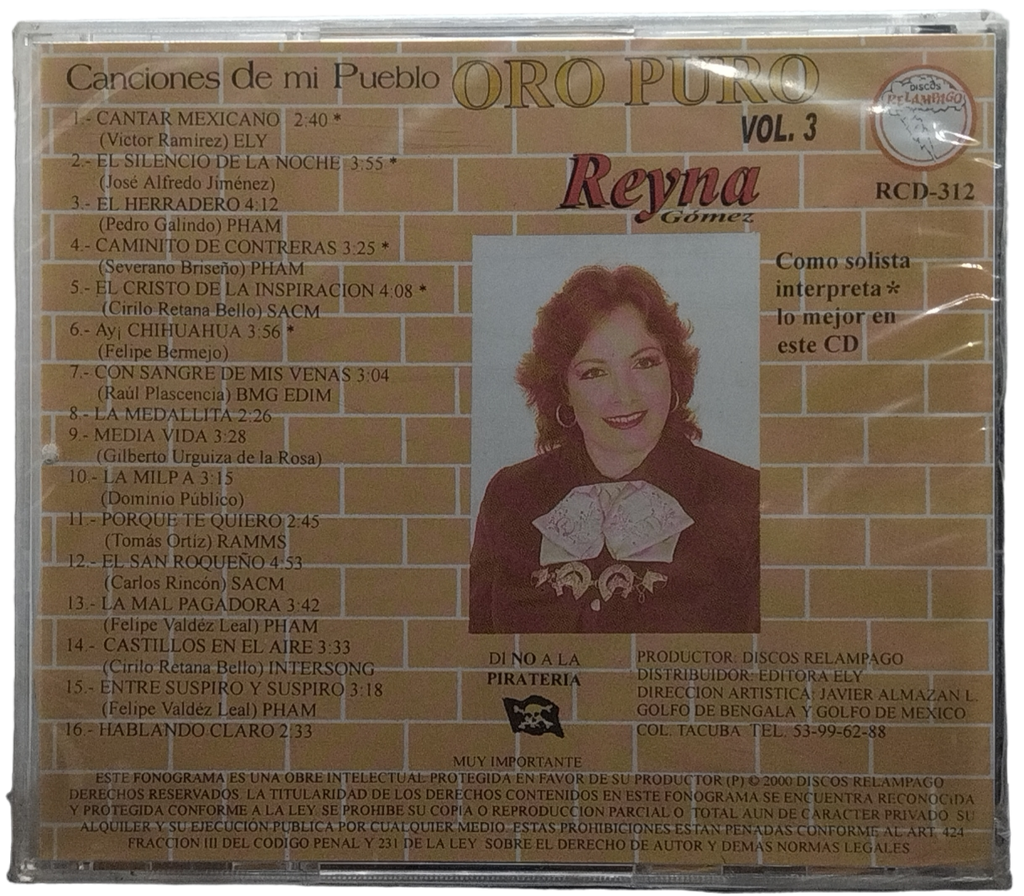 Reyna Gomez - Vol. 3 Oro Puro
