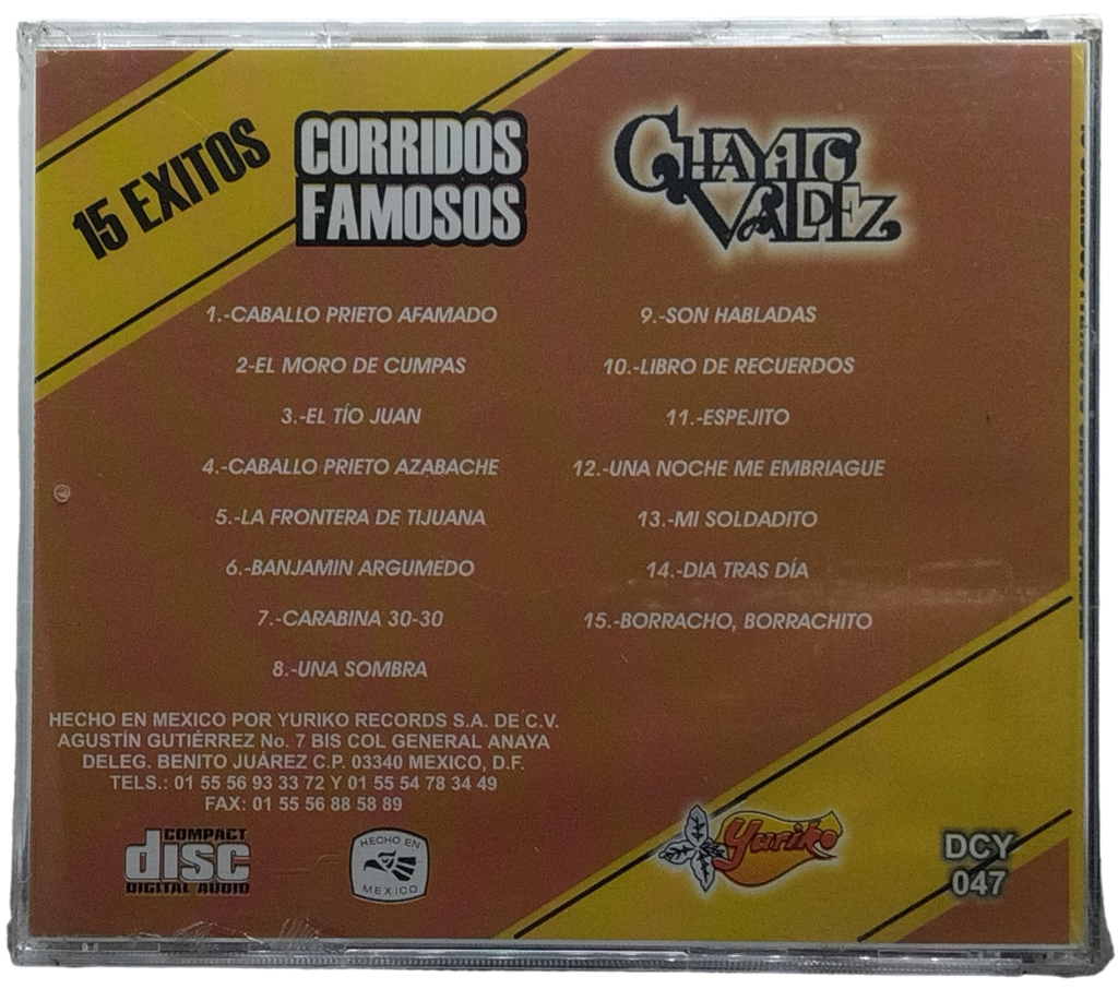 Chayito Valdez - Corridos Famosos 15 Exitos