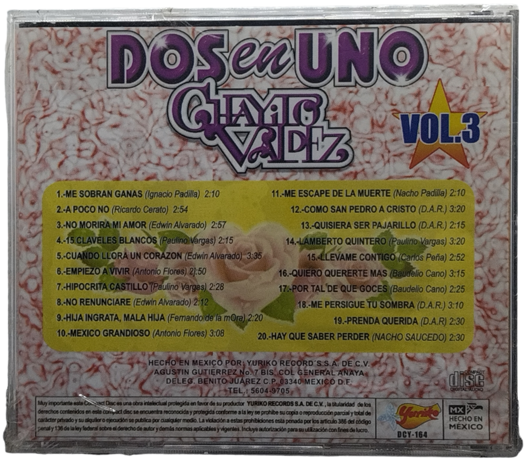 Chayito Valdez - Dos En Uno Vol. 3
