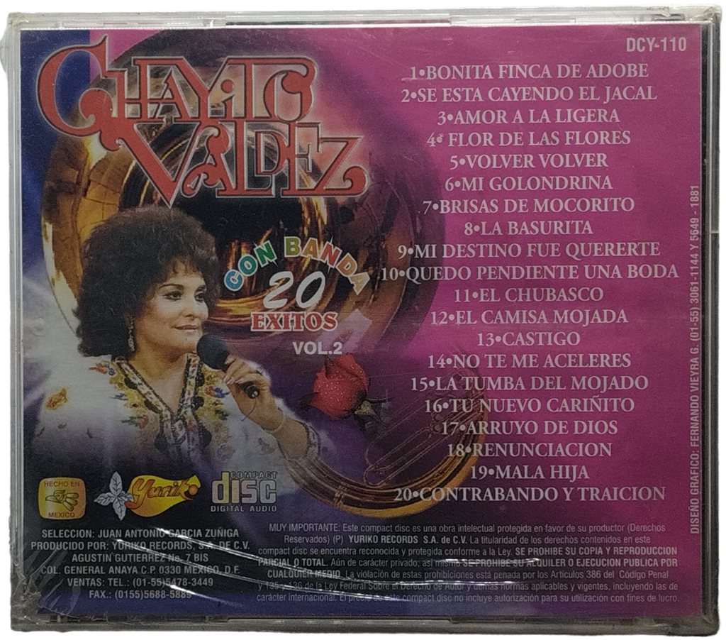 Chayito Valdez - Con Banda 20 Exitos Vol. 2