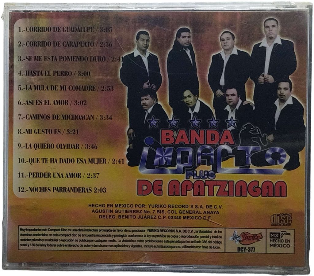Banda Impacto Plus De Apatzingan - Corrido De Guadalupe
