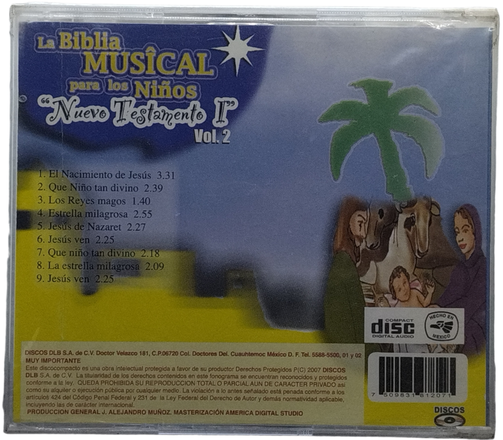 Nuevo Testamento Vol. 2 - La Biblia Musical Para Los Niños