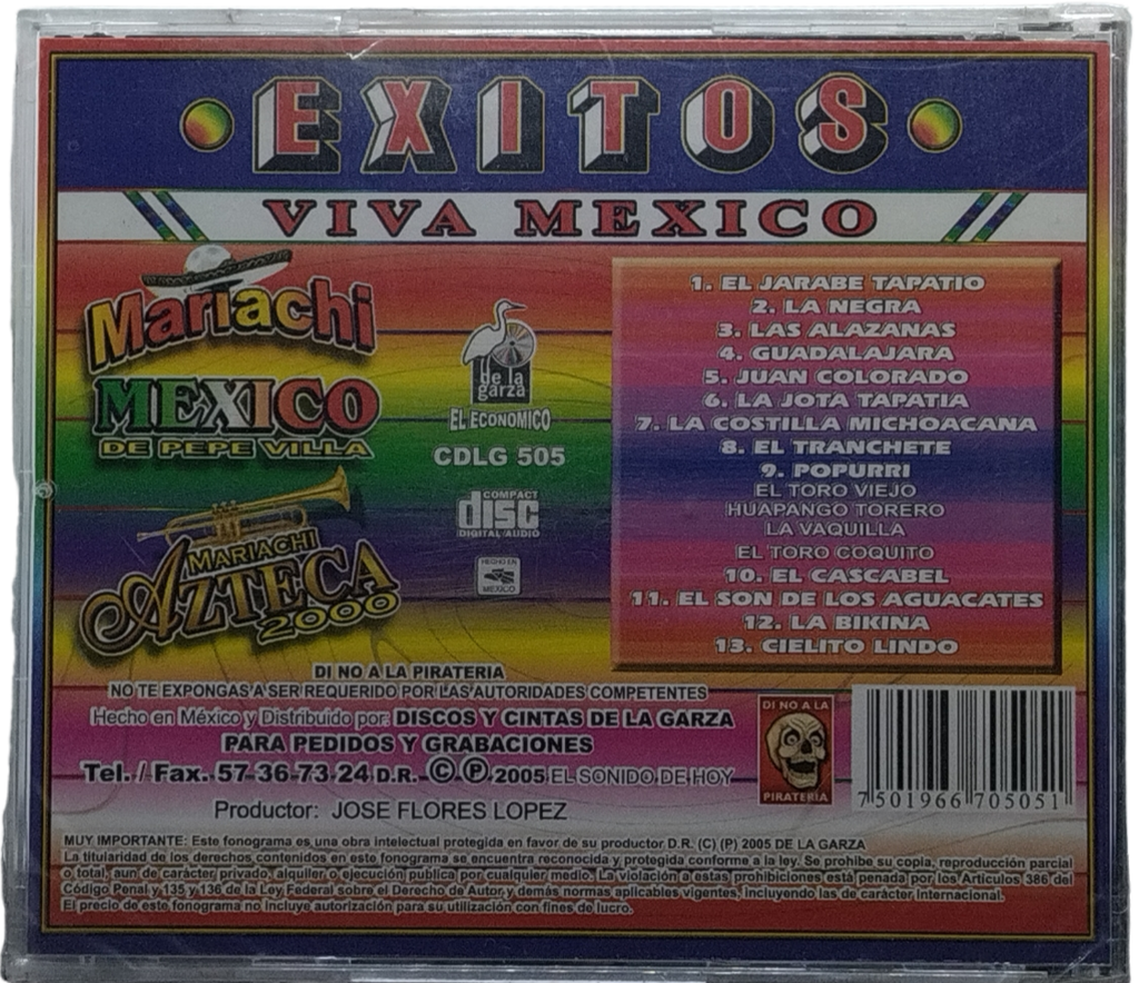 Mariachi Mexico / Mariachi Azteca - Exitos Viva Mexico