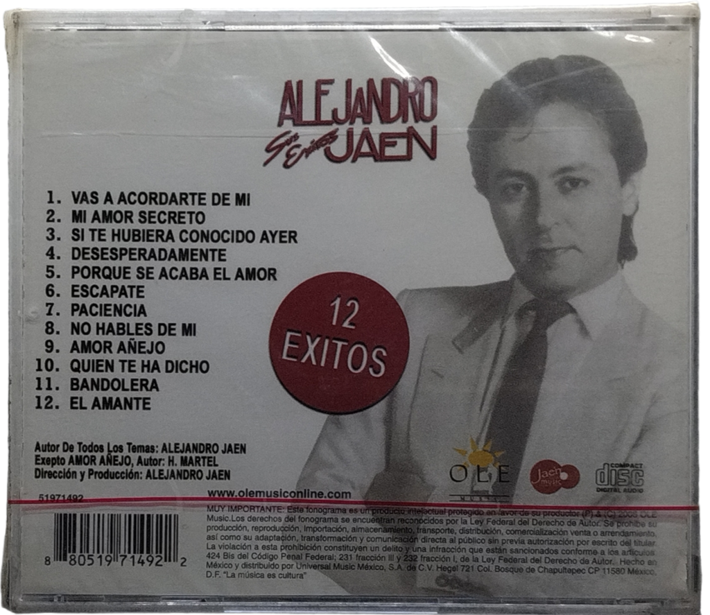 Alejandro Jaen - 12 Exitos