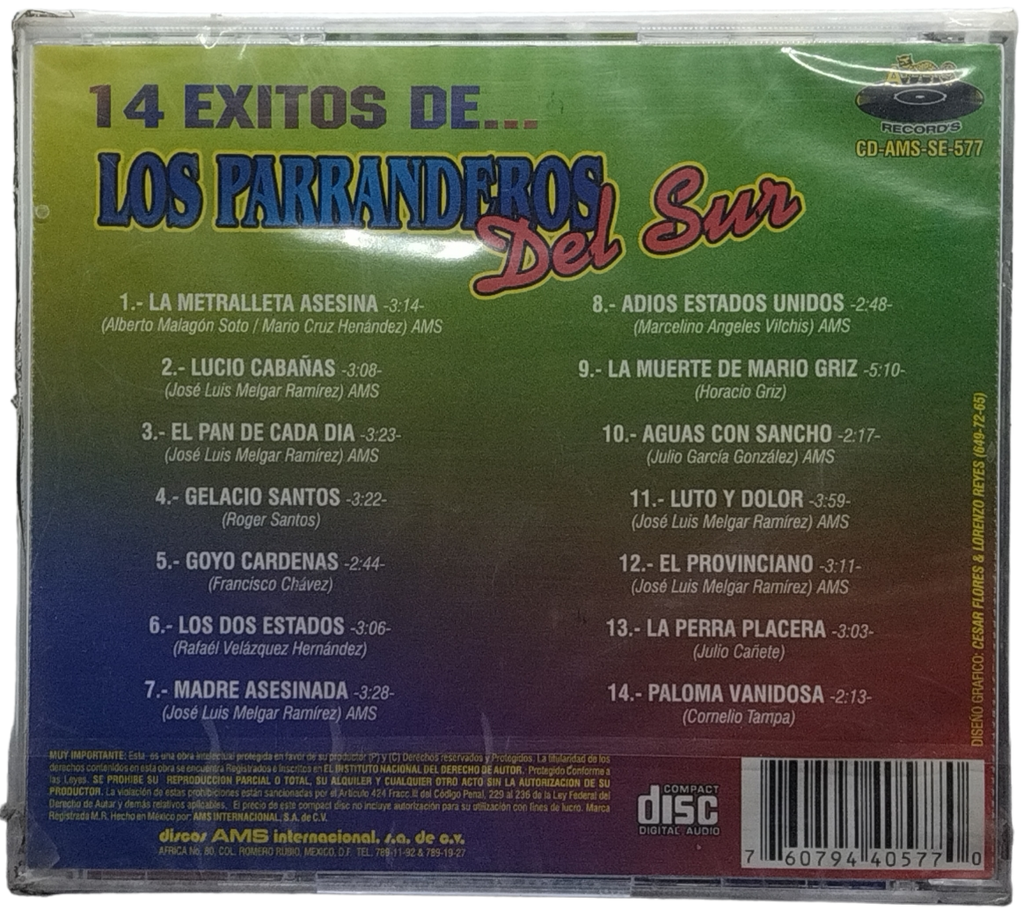Los Parranderos Del Sur - 14 Exitos De