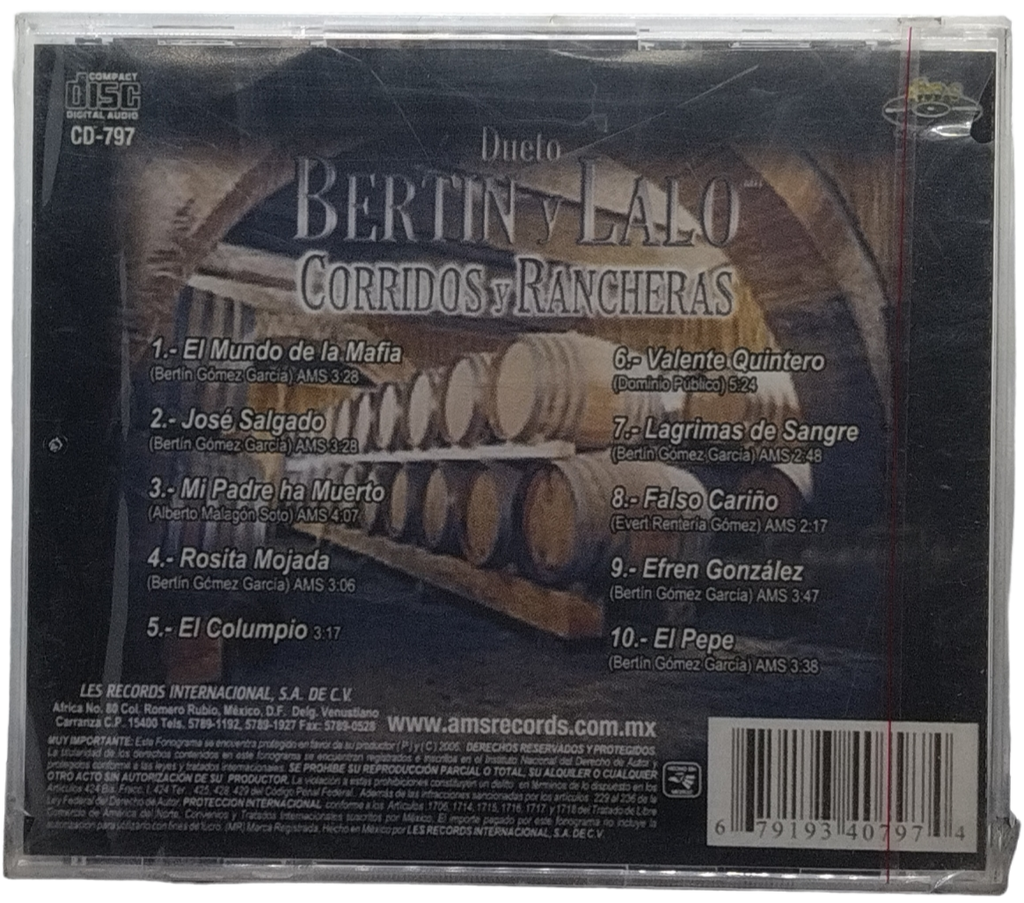 Dueto Bertin Y Lalo - Corridos Y Rancheras