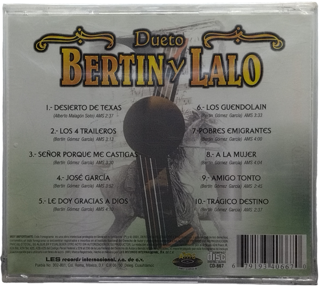 Dueto Bertin Y Lalo - Pobres Emigrantes