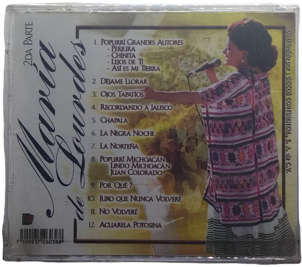 Maria De Lourdes - Concierto En Vivo Vol. 2