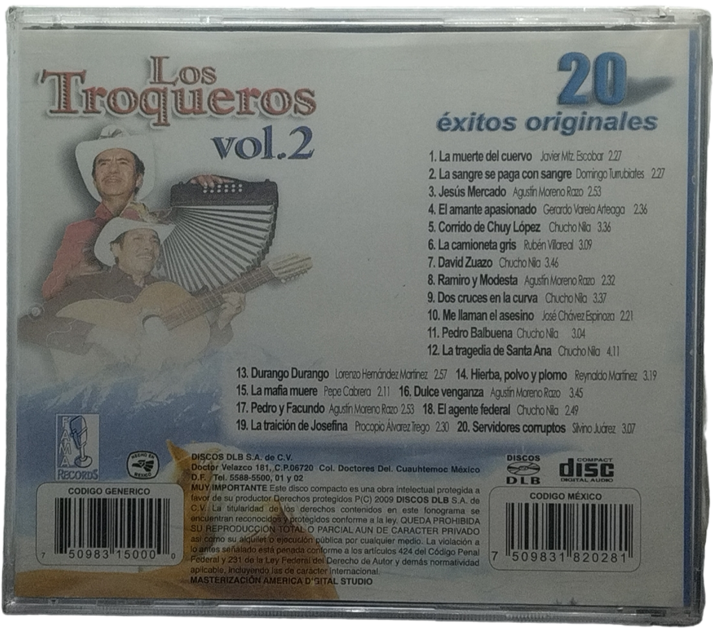 Los Troqueros - 20 Exitos Vol. 2