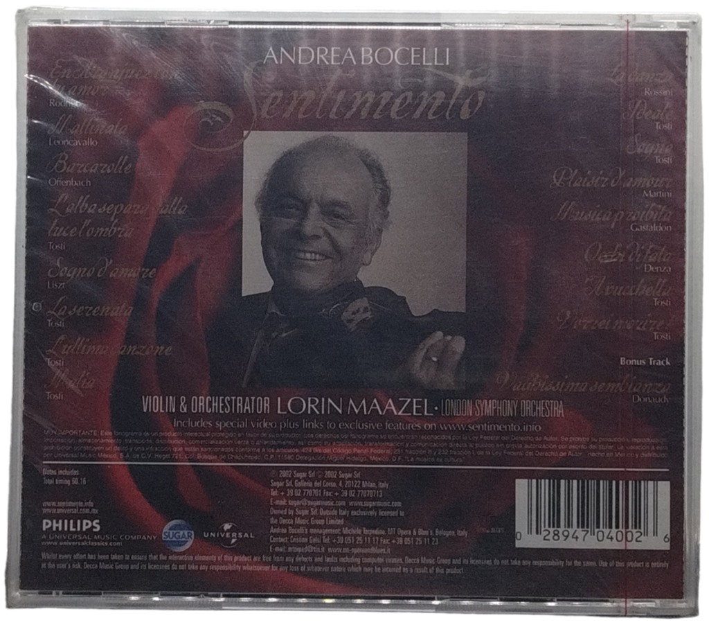 Andrea Bocelli - Sentimiento