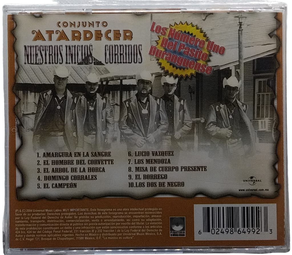 Conjunto Atardecer - Nuestros Inicios Puro Durango Corridos