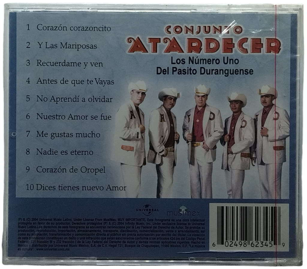 Conjunto Atardecer - Los Numero Uno Del Pasito Duranguense
