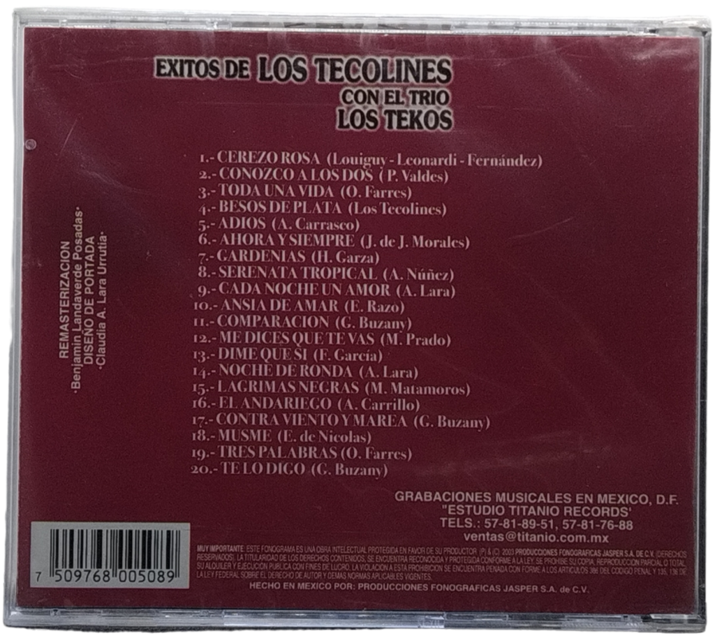 Trio Los Tekos - Exitos De Los Tecolines