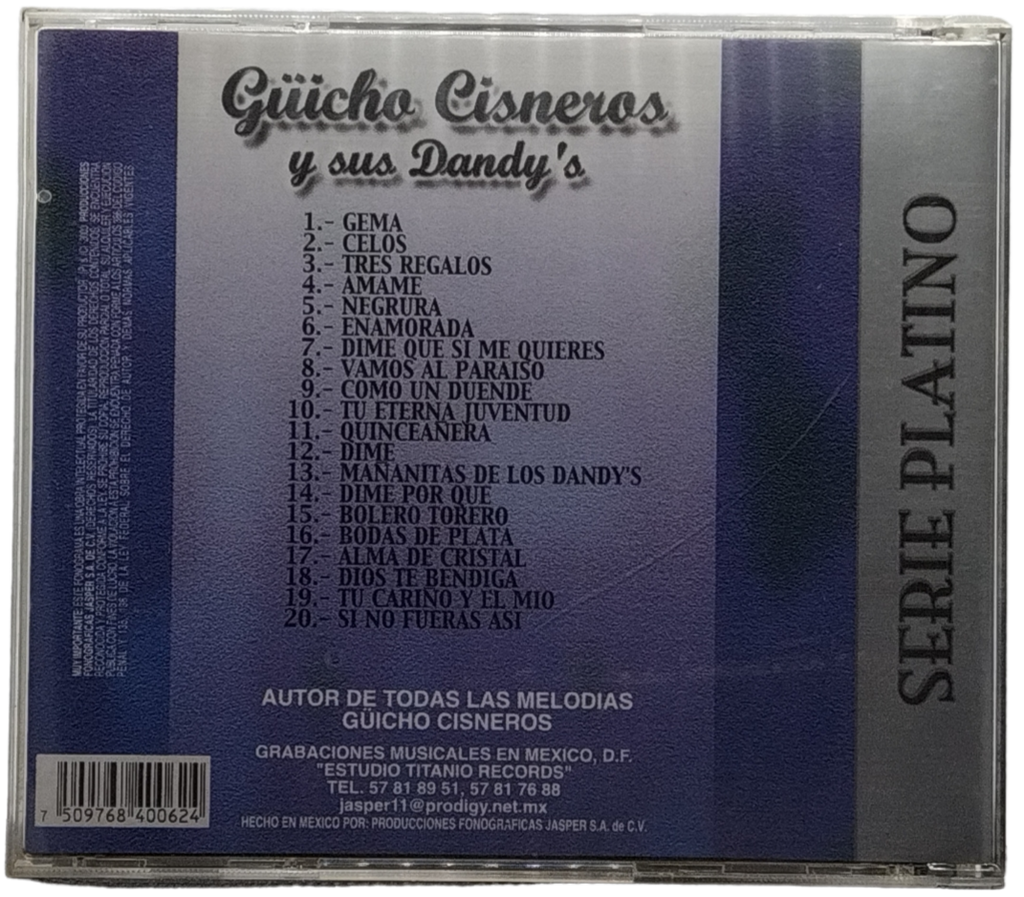Guicho Cisneros Y Sus Dandys - Serie Platino 20 Exitos
