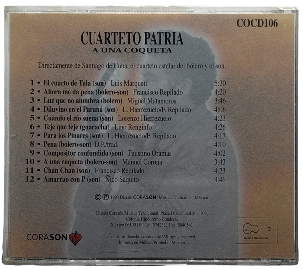Cuarteto Patria - A Una Coqueta