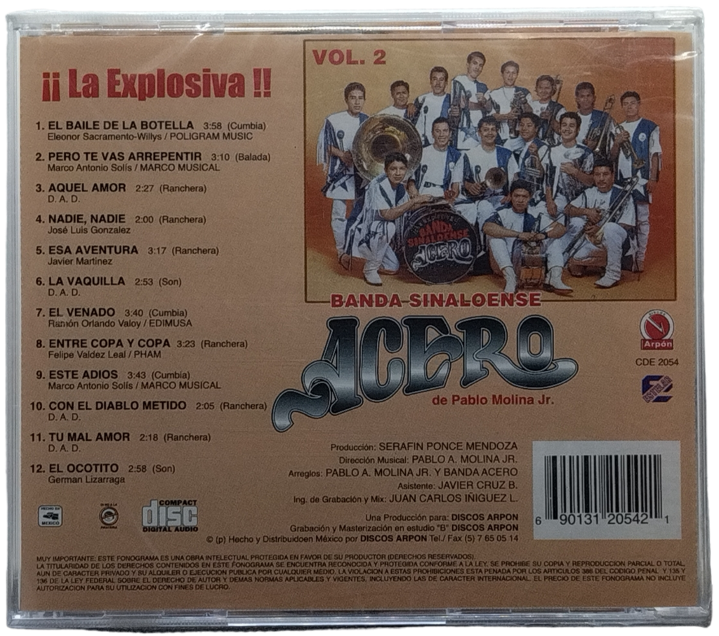 Banda Sinaloense Acero - La Explosiva Vol. 1